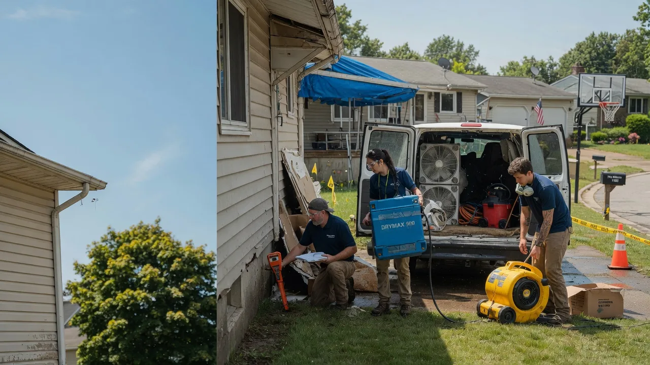 Ceiling Leak Cleanup in Minford, OH near me