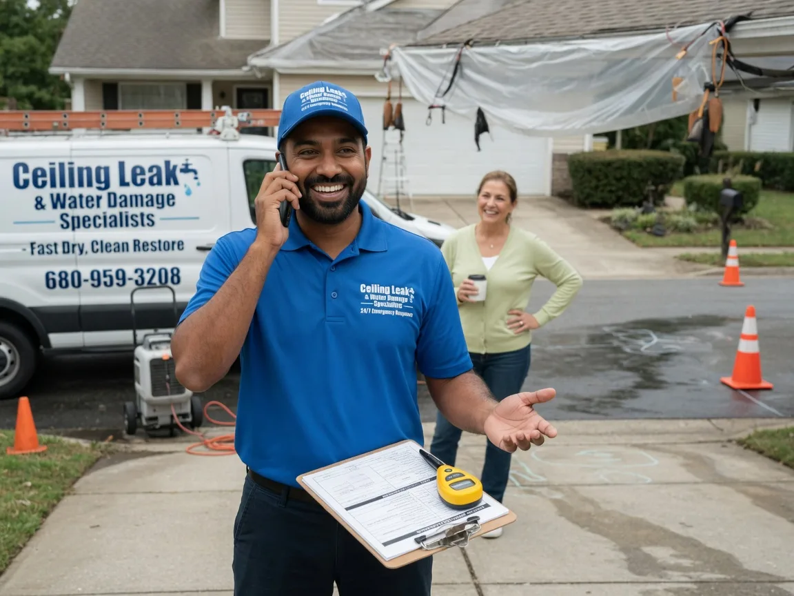Ceiling Leak Cleanup Minford, OH FAQs